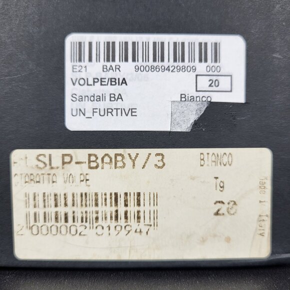 NWOB~$465~UN_FURTIVE~BABY~SZ 4.5/5~REAL WHITE FOX FUR SANDALS SHOES BOOTS - Picture 16 of 16